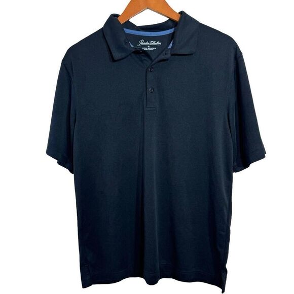 Paradise Collection Black Polo Shirt Size M, SKU: 107-3072 - Picture 1 of 6